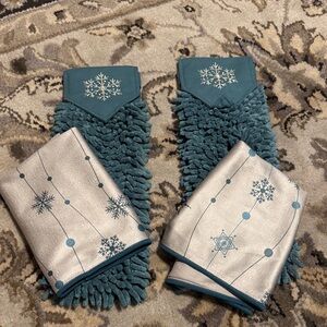 NWT, Norwex chenille hand towel and stainless steel towel
